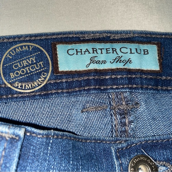 Charter Club Jean Shop Curvy Bootcut Jeans, Tummy Slimming, Size 8 - Picture 6 of 10